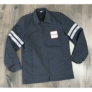 Vintage US Air Shuttle Jacket Mens Small Reflective Airplane Airlines Patch